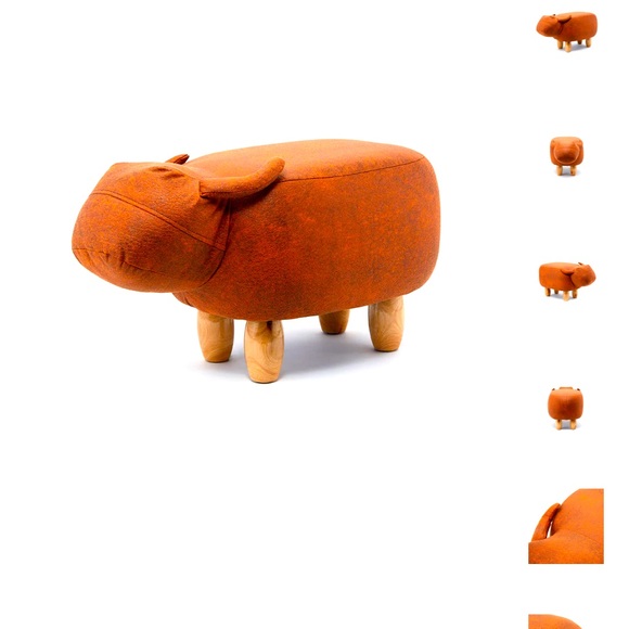 Joshua Steinberg safari ottoman - Picture 1 of 7